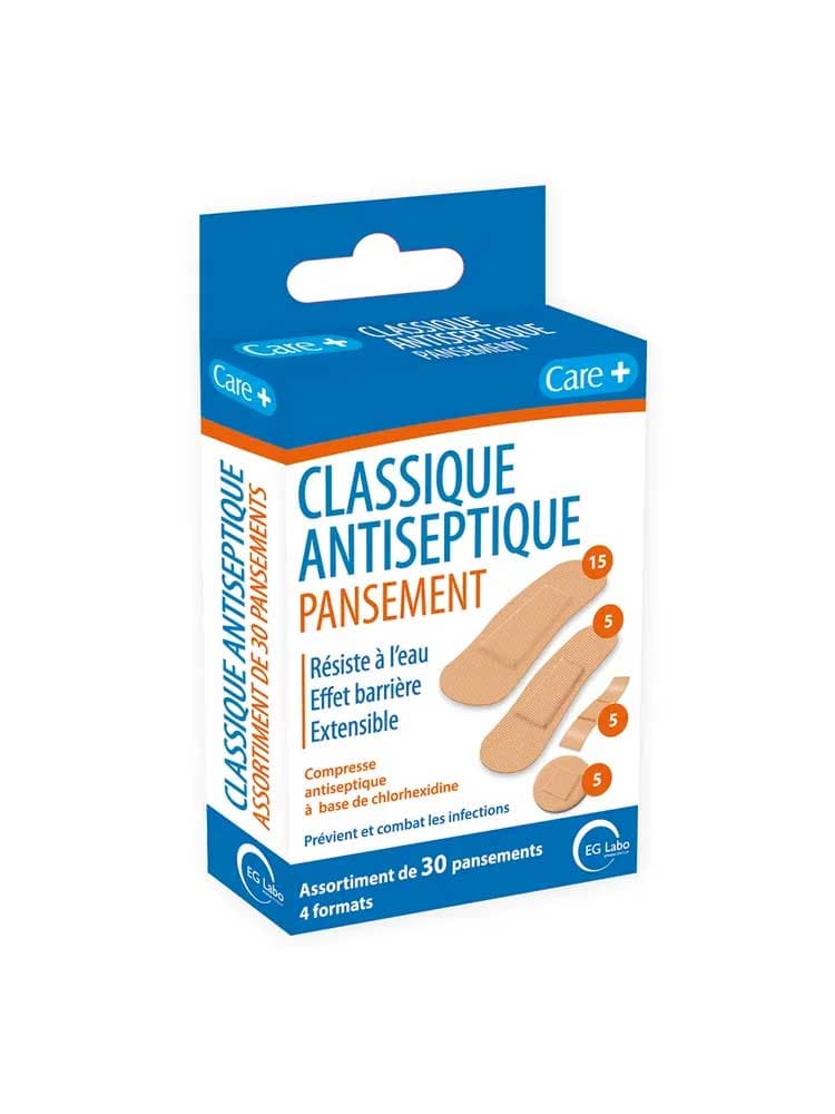 Care+ Pansements Classiques Antiseptiques B/30
